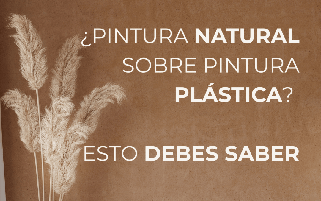 ¿PUEDO APLICAR PINTURA NATURAL SOBRE PINTURA PLÁSTICA?