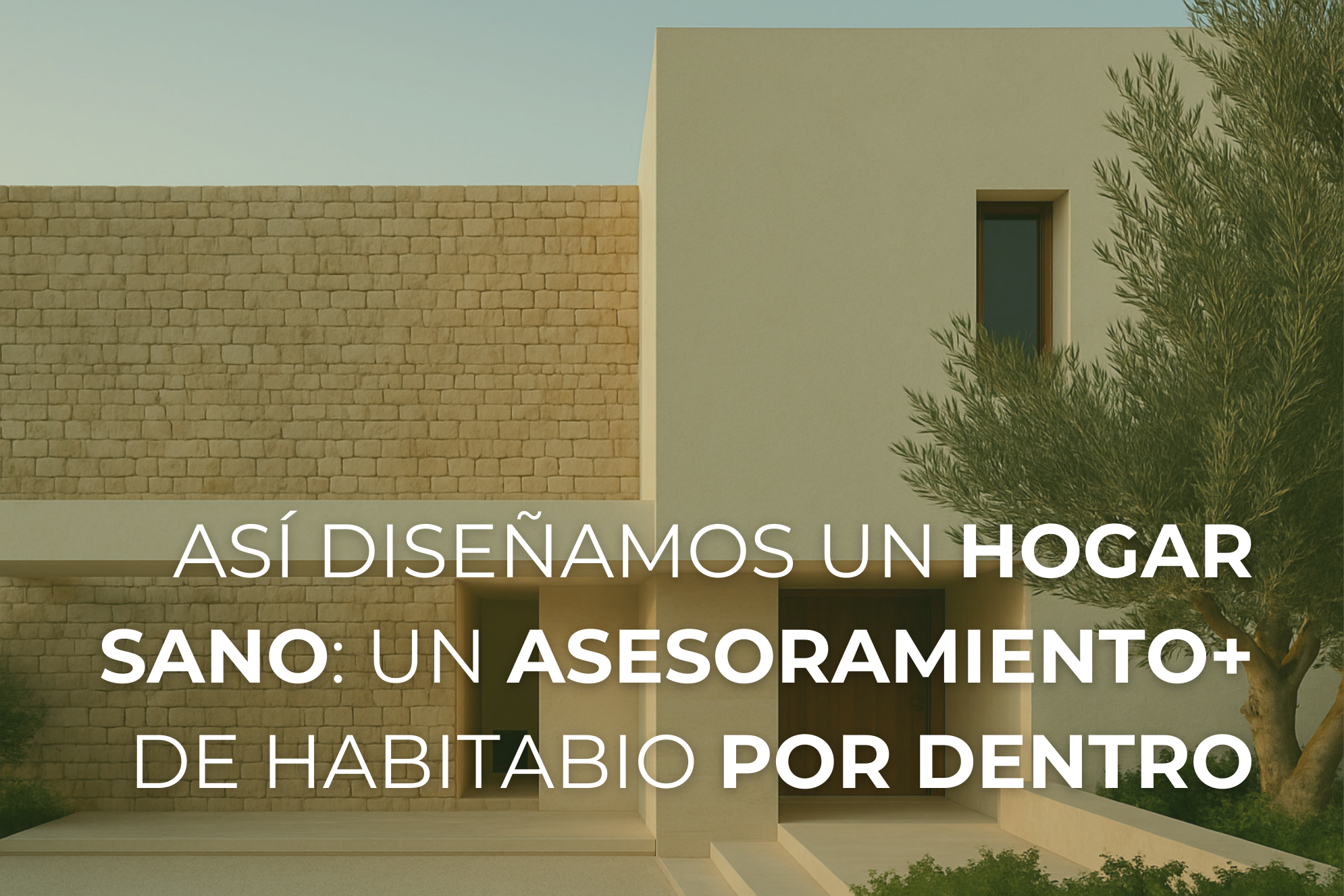 Casa de bioarquitectura con materiales naturales en entorno rural