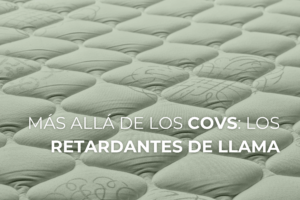 Espuma de poliuretano en colchón que puede contener retardantes de llama tóxicos