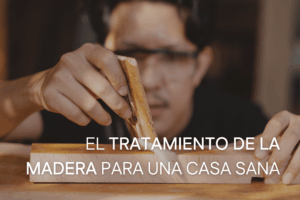 Aceite natural aplicado en madera interior