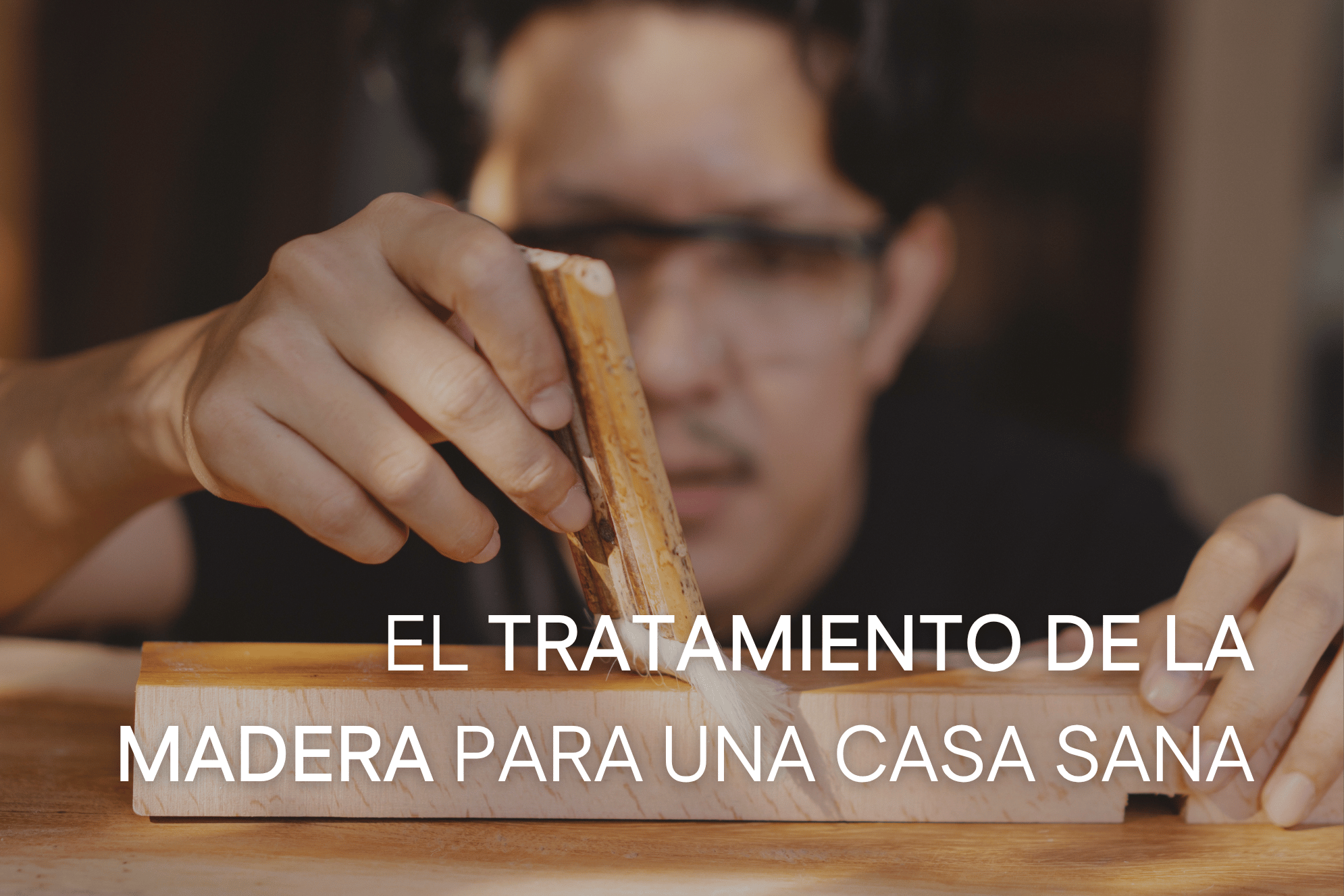 Aceite natural aplicado en madera interior