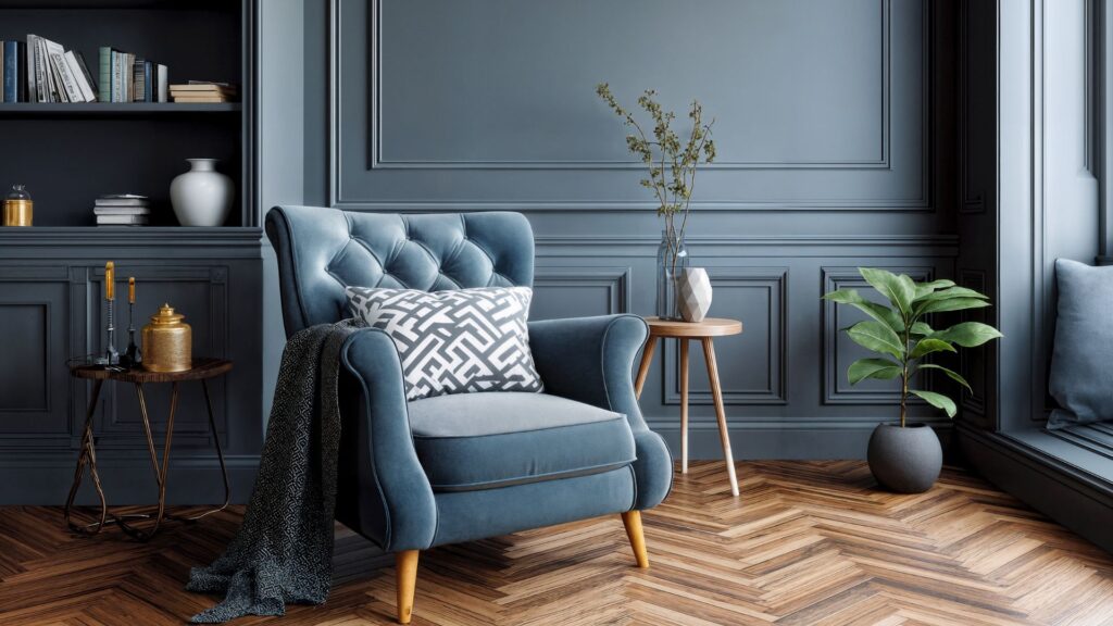 Decoración en azul